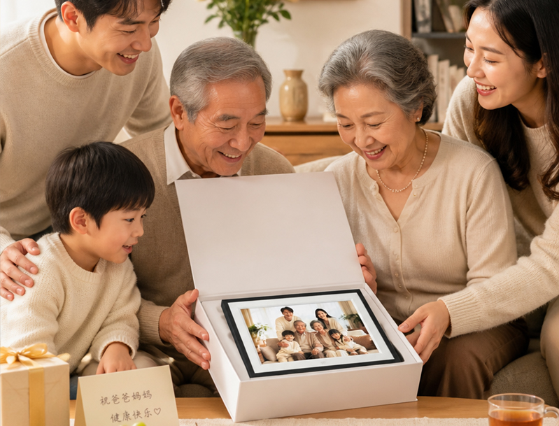 父亲节礼赠新选择：FPD智能电子相框，让陪伴在日常中被看见