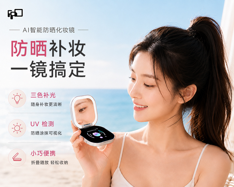 FPD 2.8 寸防晒美妆镜:可视化防晒,开启精准护肤新体验 FPD 2.8 寸防晒美妆镜:可视化防晒,开启精准护肤新体验